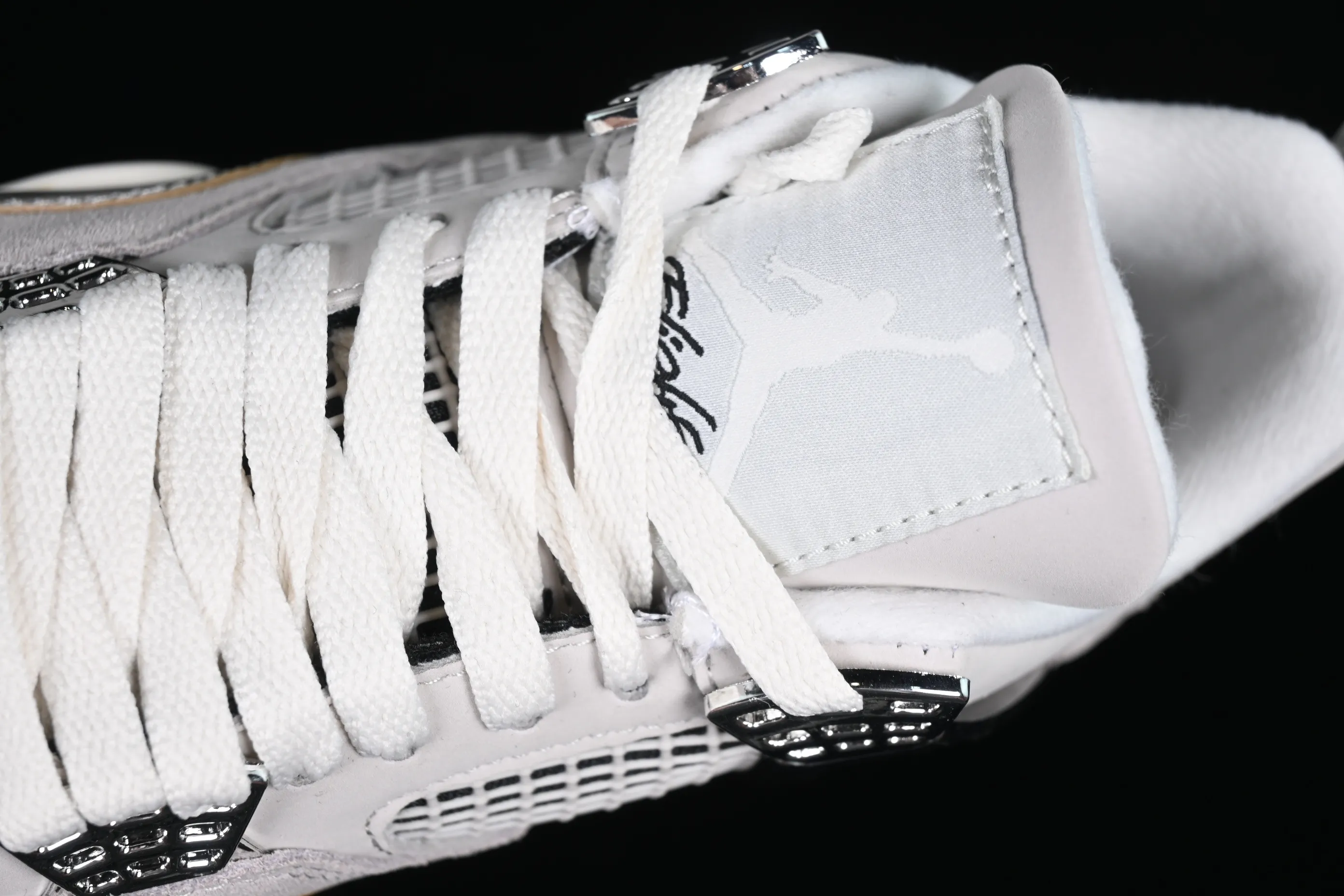 All categories Air Jordan Jordan series basketball shoes Air Jordan 4 Air Jordan 4 Retro "Frozen Moments" AJ4 Joe 4 electroplated silver AQ9129-001